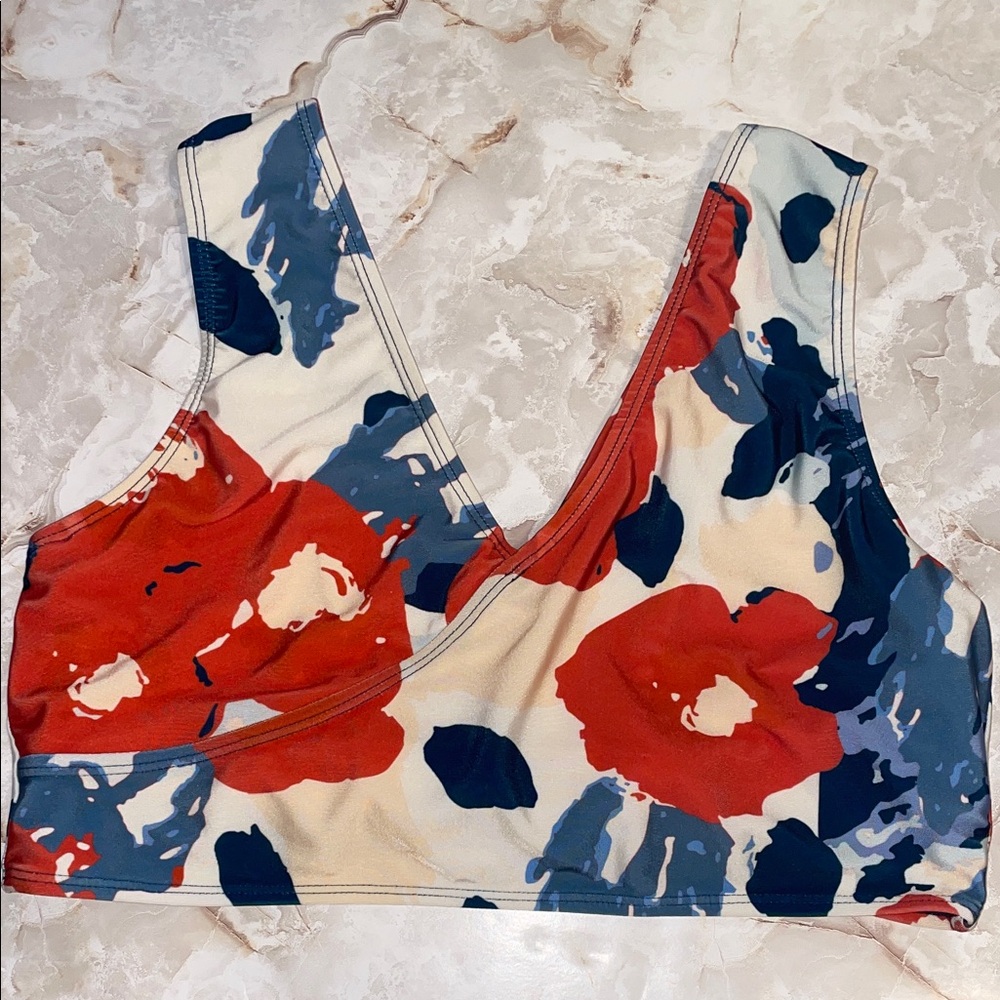 Nani Floral Print Twist Bikini Top